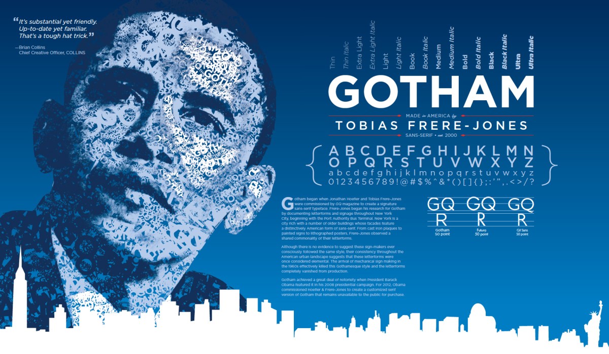 Gotham Tobias Frere-Jones 2000 Sans Serif