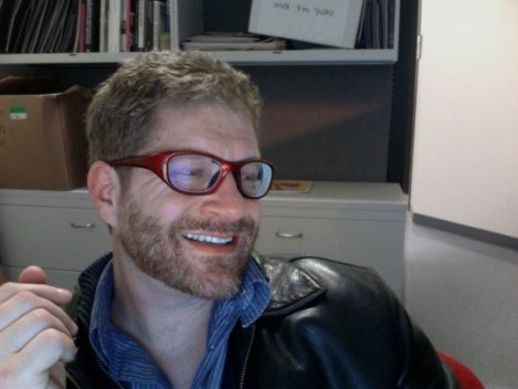 Hard at work in his office. The Ohio State University, Department of Industrial, Interior, and Visual Communication Design. Columbus, Ohio.